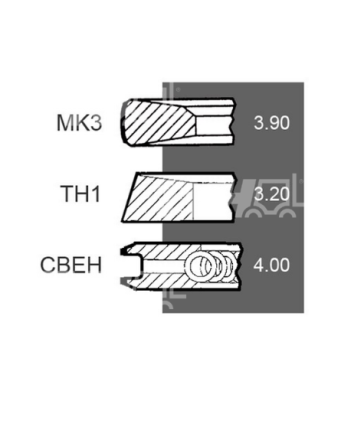 Поршневі кільця, комплект RE503528 John Deere