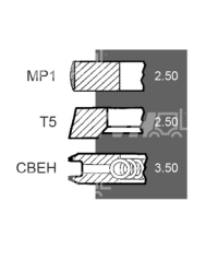 Поршневі кільця Perkins 105мм +0.040'' - 1.02 MM