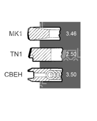Поршневі кільця 100мм Перкінс / Perkins — 4225071M91