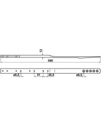 Планка головки коси 785583M1 Massey Ferguson