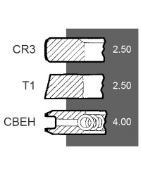 Кільця поршневі Perkins 1006.6 - 3637033M91