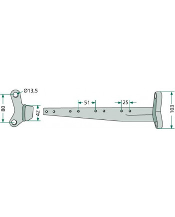 Балансир приводу коси комбайна Deutz Fahr 52506503531