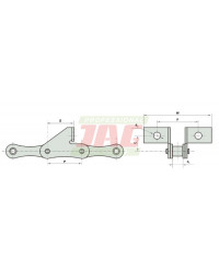 Ланцюг елеватора Джон Дір / Джон Дір S51 / SD / J2A