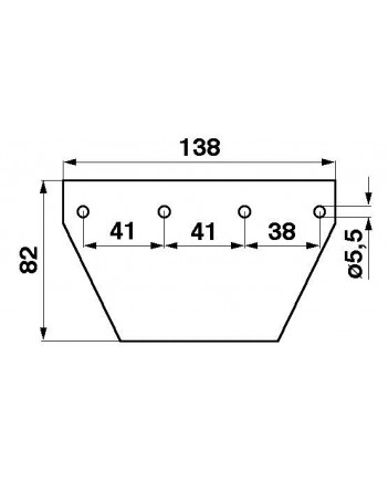 Пластина коси комбайна DEUTZ FAHR 6232955