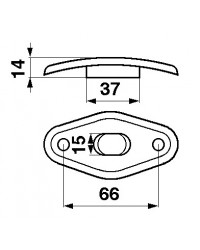 Направляюча пальця шнека 264067M1 жатки Massey Ferguson