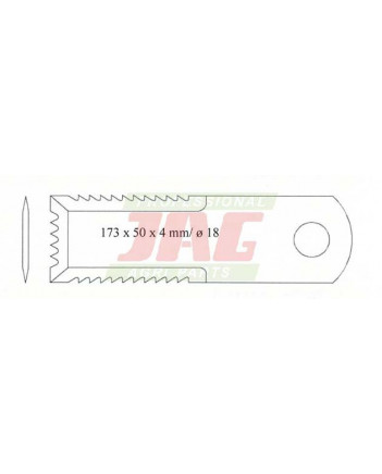 Ніж подрібнювача Z55610 / D49062900 / Z77601 John Deere