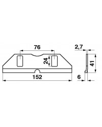 Направляюча коси 206196M1/404409M1 Massey Ferguson