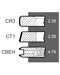 Поршневі кільця 745738M91 Perkins A6.354, A4.248