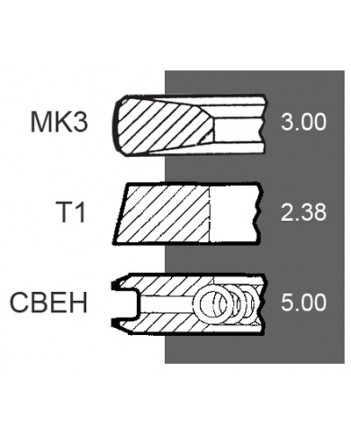 Поршневі кільця Джон Дір AR55759, AT29213, 34-48 John Deere