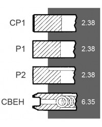 Поршневі кільця 41158044, 745763M91 двигуна Perkins