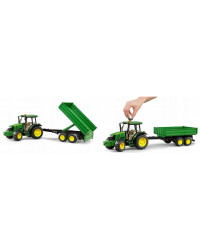Іграшка трактор John Deere з причепом Bruder 02108